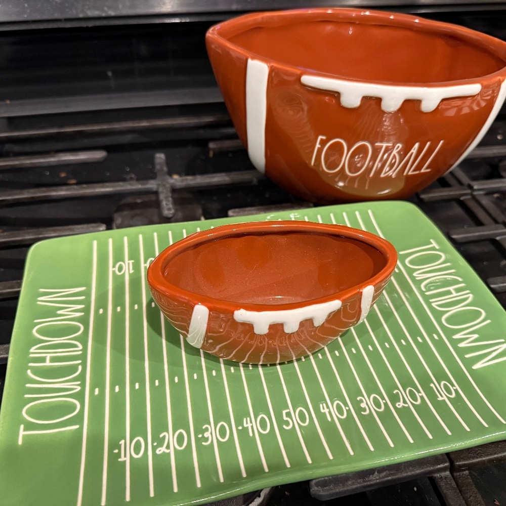 Rae Dunn - Football Theme Serving Platter